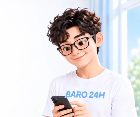 밝은 얼굴로 인사하는 남성 3D 인물